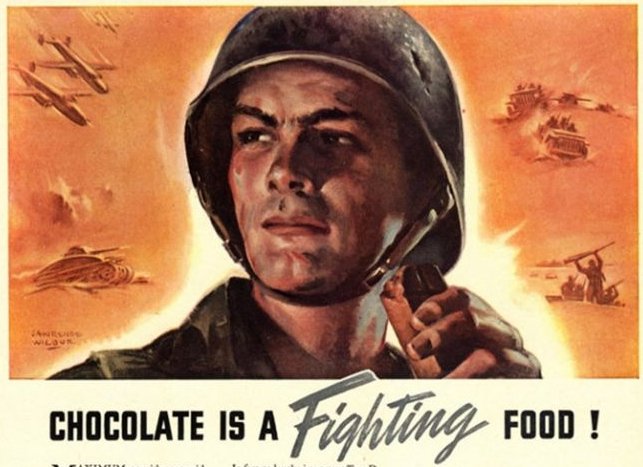 Chocolate is a Fighting Food - Nestle WW2 ad