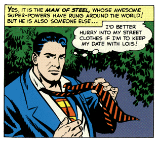 superman changing clothes